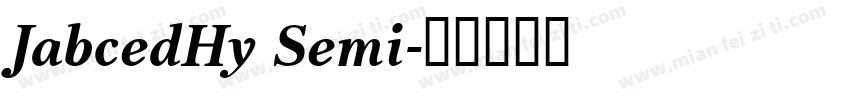 JabcedHy Semi字体转换